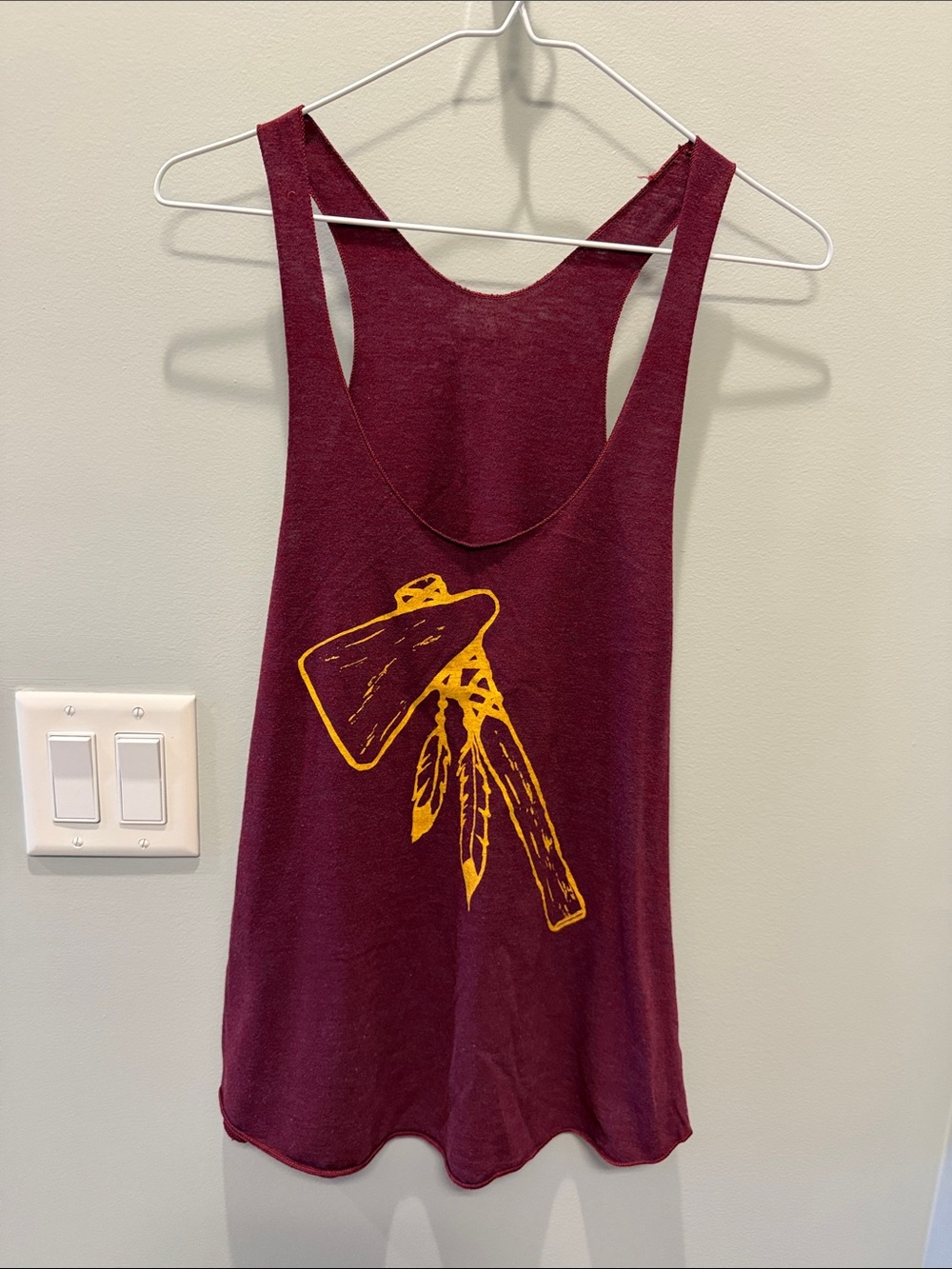 Women's Burgundy Graphic Tank Top - FSU - Florida State - Judith March